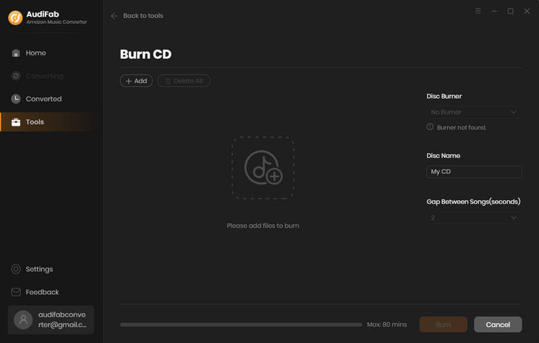 burn amazon music to cd