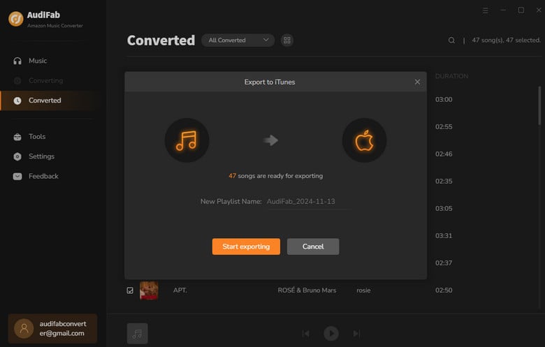 export amazon music to itunes