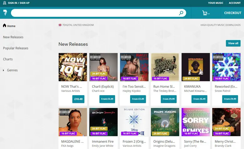 7digital flac music downloader