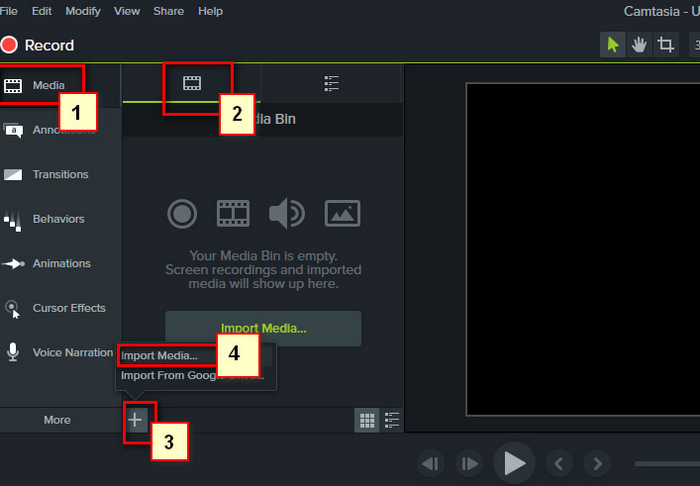 add spotify downloads to camtasia