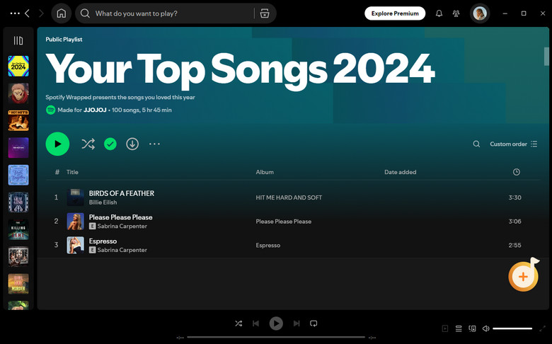 add your tops songs to the spotify library