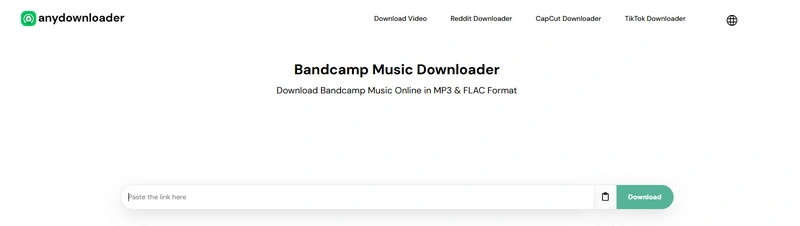 AnyDownloader Online Bandcamp Downloader