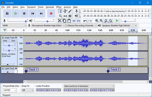 audacity to flac