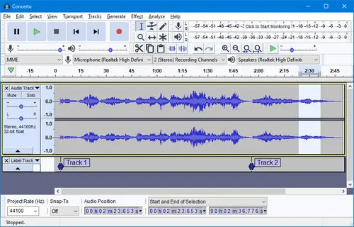 Audacity rip youtube audio