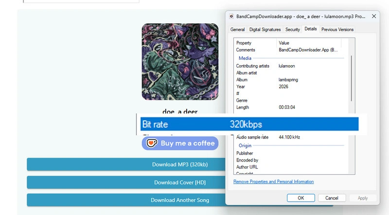 BandCampDownloader 320kbps