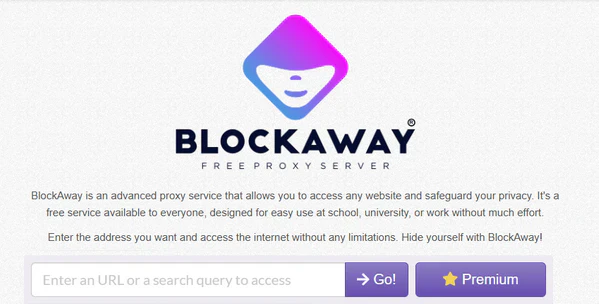 Blockaway.net web proxy homepage
