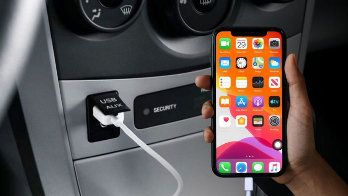 car usb port connect with phone