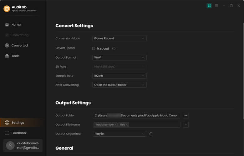 choose wav as the output format