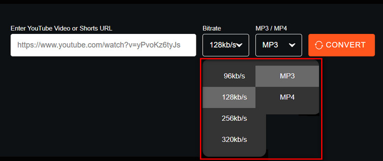 choose youtube settings cnvmp3