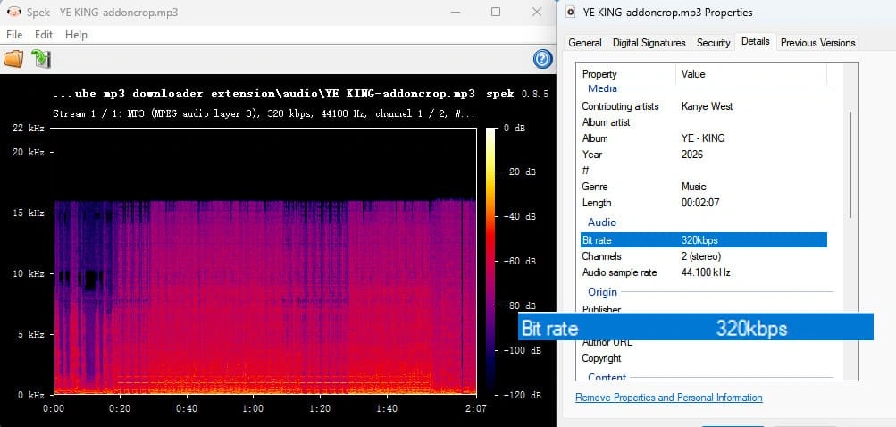 Addoncrop YouTube MP3 Audio Test