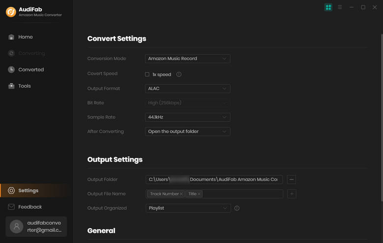 change the output format to alac