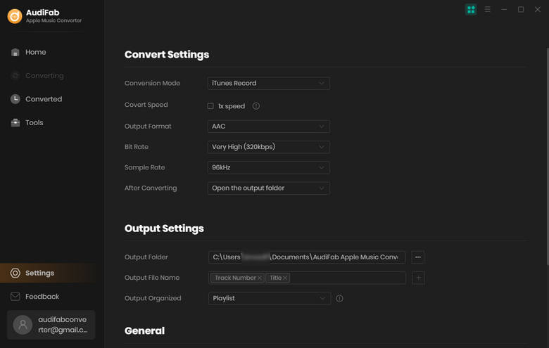 choose aac as the output format