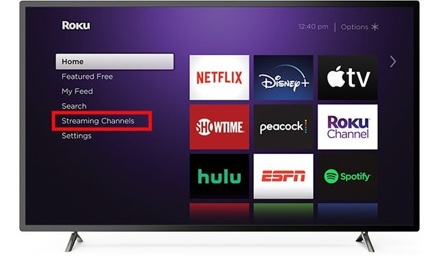 Find Apple Music on Roku