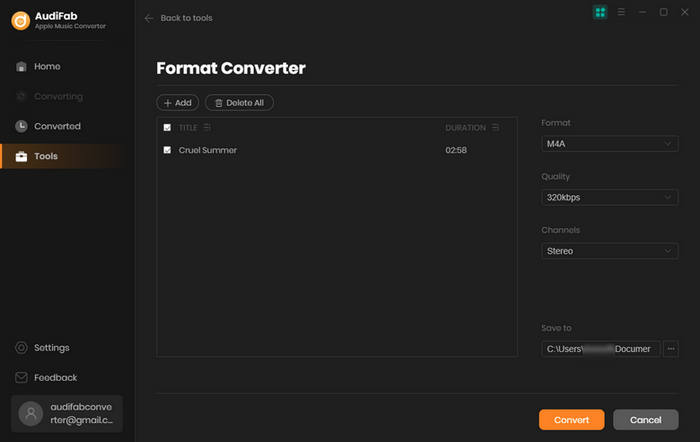 audifab apple music converter format converter