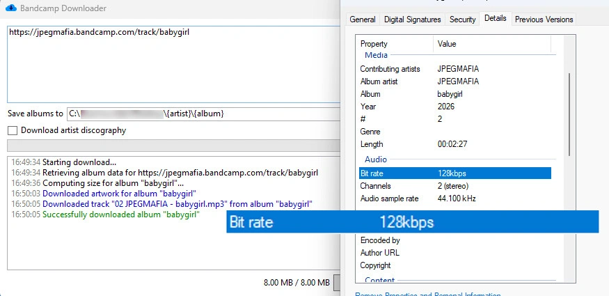 BandcampDownloader Otiel GitHub test