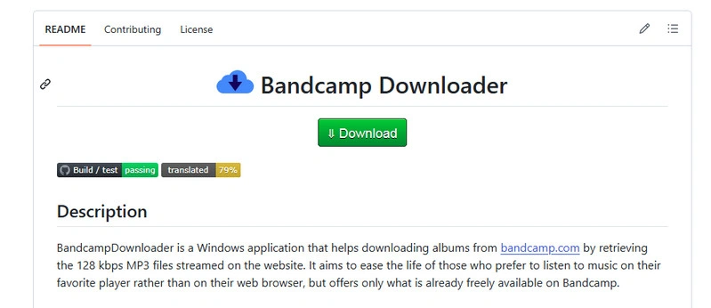 BandcampDownloader Otiel GitHub