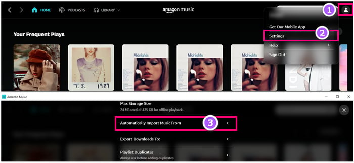 import music to amazon music