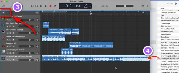import song to garageband mac