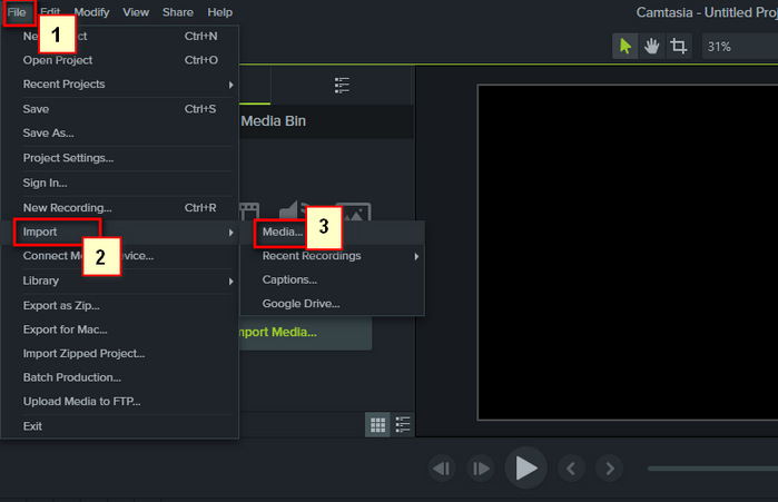 import spotify downloads to camtasia