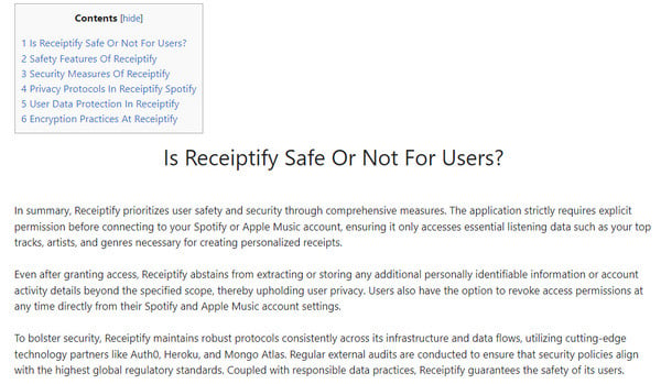 is spotify receiptify safe