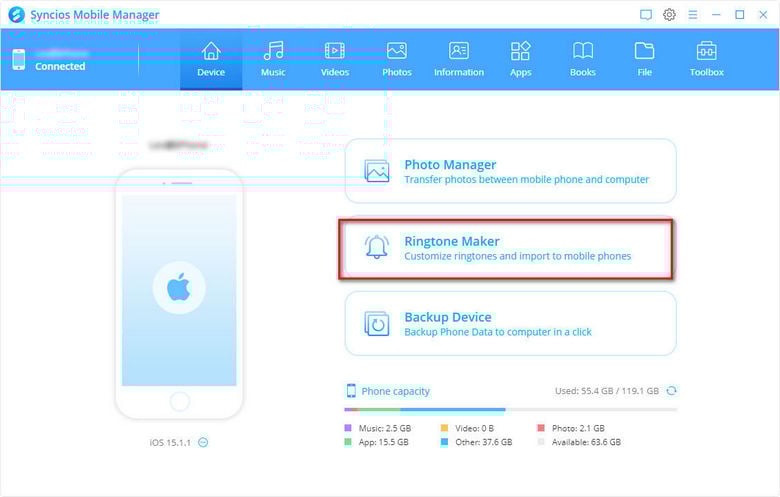 best iphone ringtone tool syncios