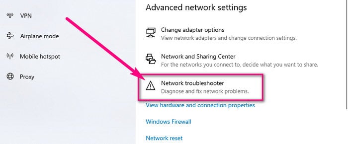 network troubleshooter