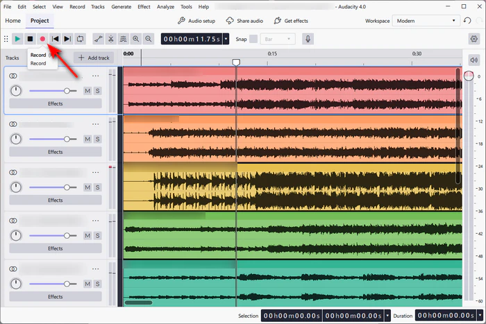 record spotify via audacity