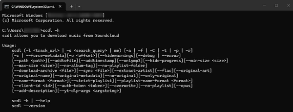 scdl open-source command-line SoundCloud playlist downloader