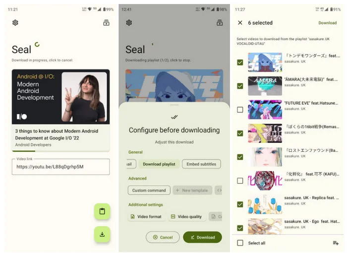 seal downlaoder for android