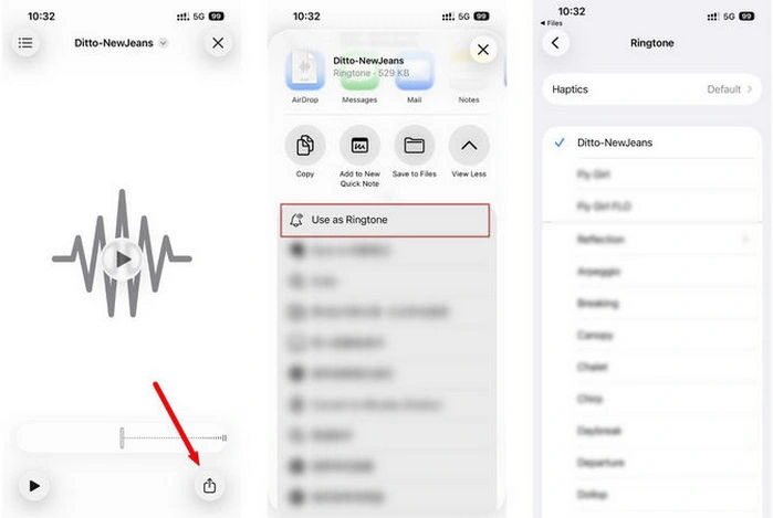 Set YouTube to Ringtone on iPhone