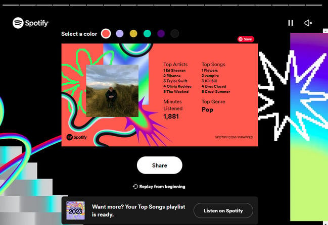 find spotify wrapped 2023 on desktop browser