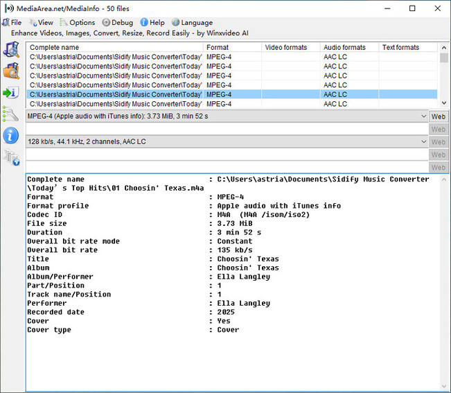 Sidify Spotify Music Converter audio quality test results