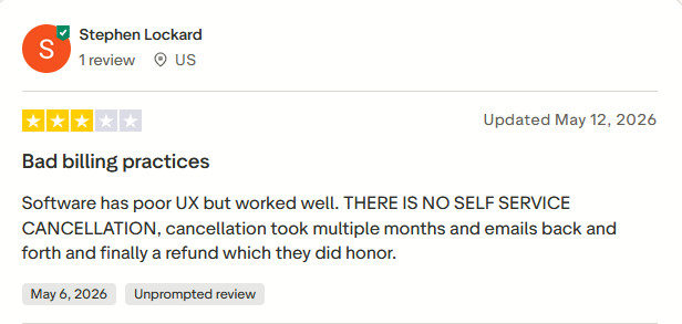 Sidify Spotify Music Converter negative review from real users 1