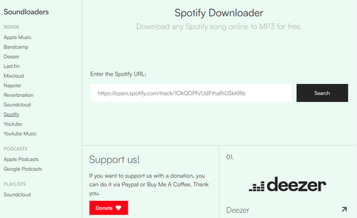 soundloaders spotify downloader