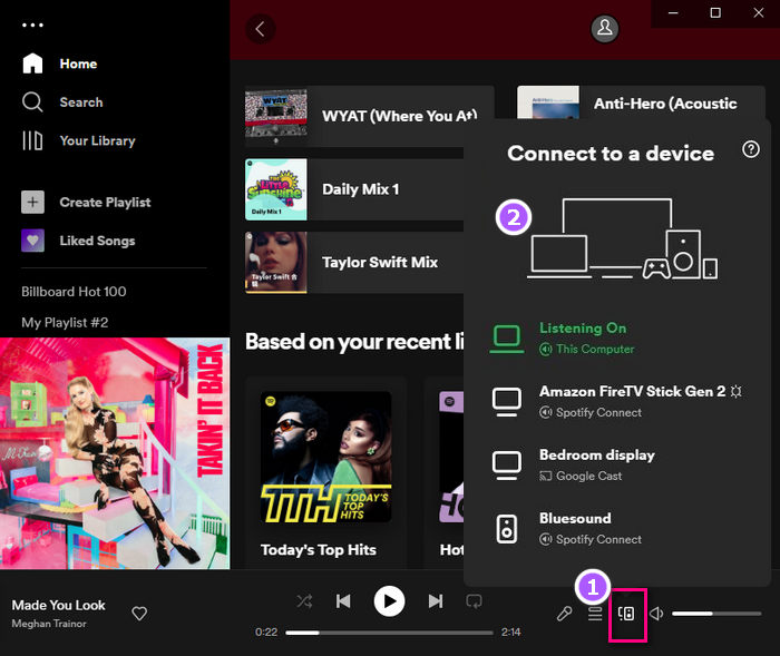 spotify connect on desktop