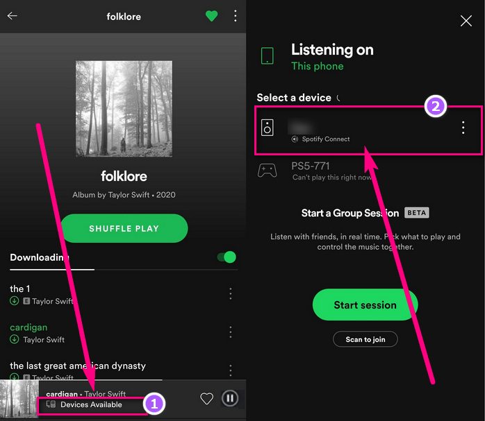 spotify connect on phones and tablets