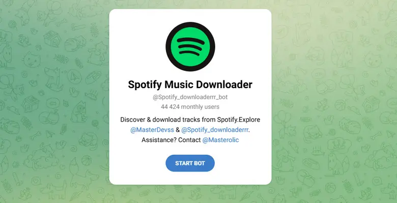 Spotify_downloa_bot telegram