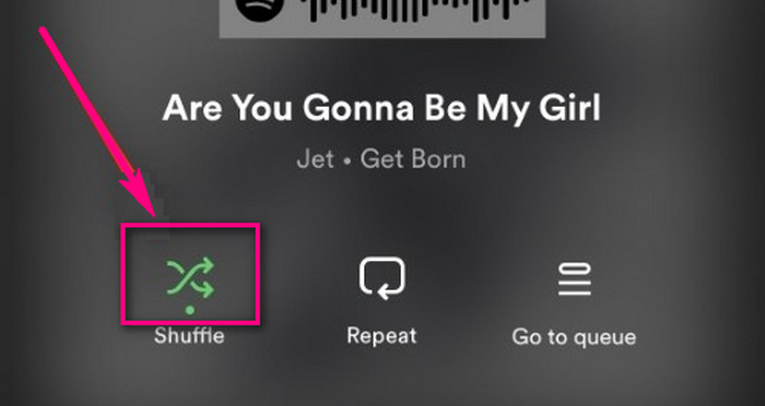 spotify how to turn off shuffle mobile
