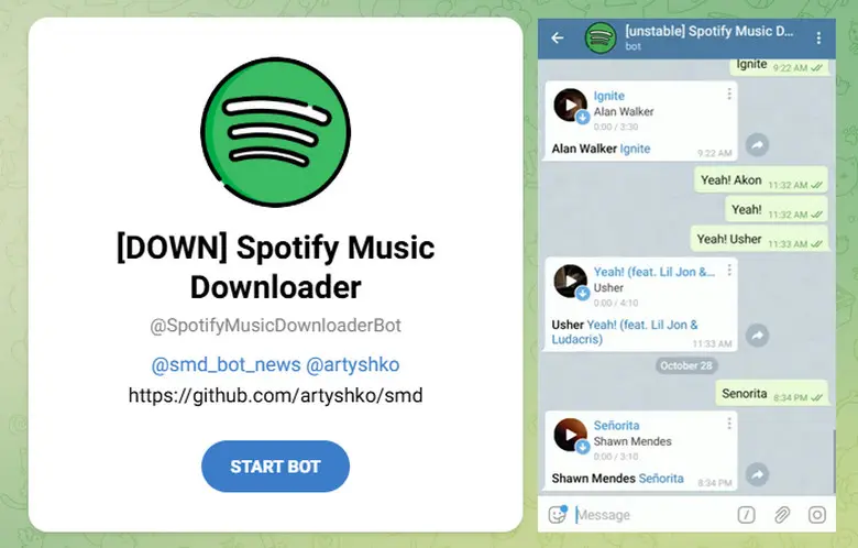 spotify music downloader bot telegram metadata downloader