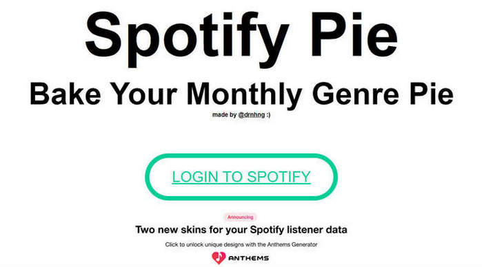 spotify pie