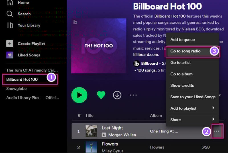 spotify radio station