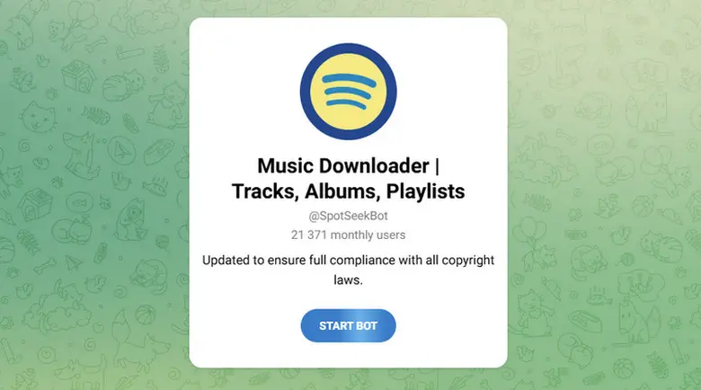 spotseekbot telegram spotify downloader 320kbps mp3