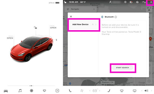 tesla pair bluetooth