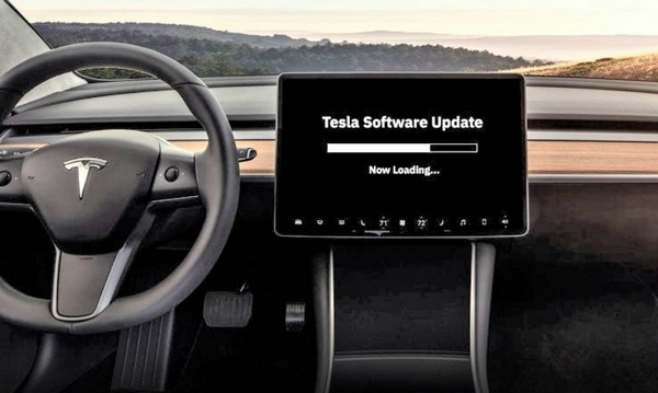 tesla software update