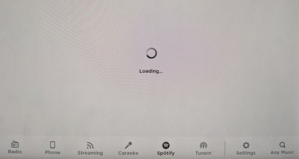 tesla spotify not working