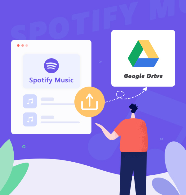 upload Spotify music to google drive