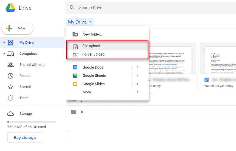 upload spotify tracks to google drive