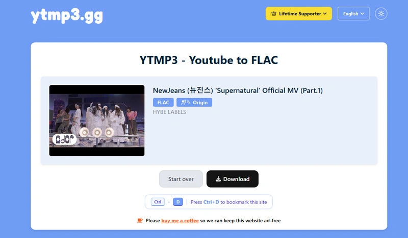 YTMP3 YouTube to FLAC Converter