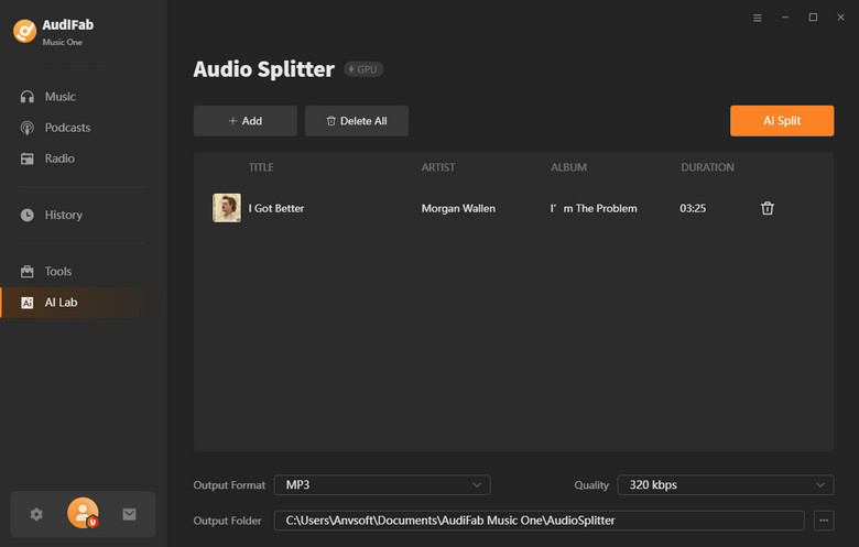 ai separate vocals and instruments