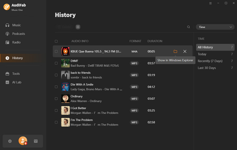 check conversion history